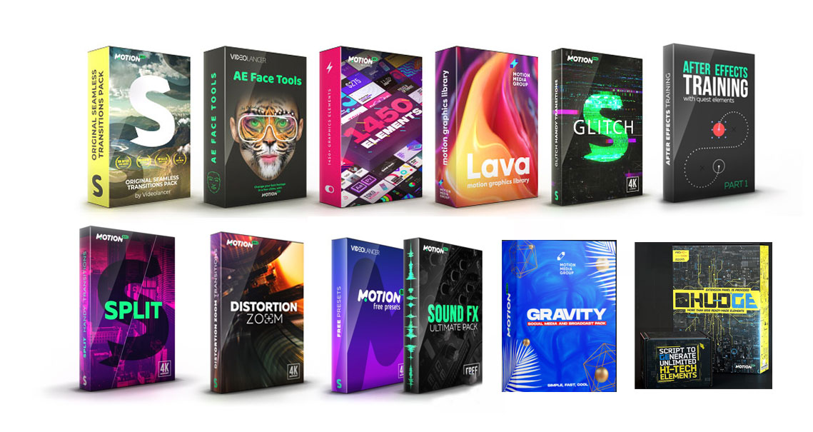 12款系列AE插件超级预设包合集 Motion Bro 2.3.4 插件脚本预设包 插件预设 sucaiwan.com