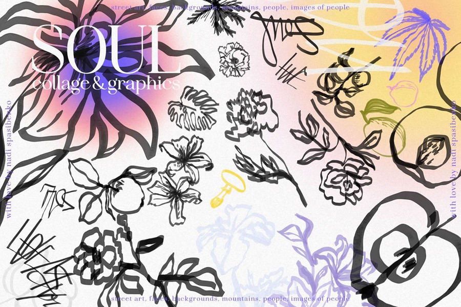 新潮波普风复古杂志手工裁剪拼贴画定格元素场景PNG素材包 SOUL COLLAGE & GRAPHICS 图片素材 sucaiwan.com