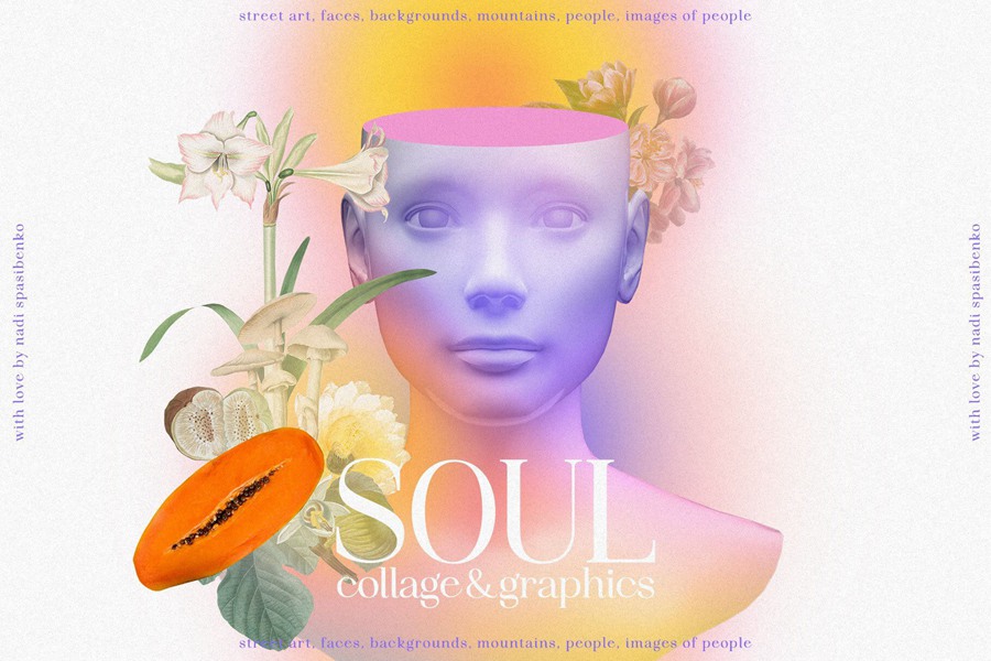 新潮波普风复古杂志手工裁剪拼贴画定格元素场景PNG素材包 SOUL COLLAGE & GRAPHICS 图片素材 sucaiwan.com