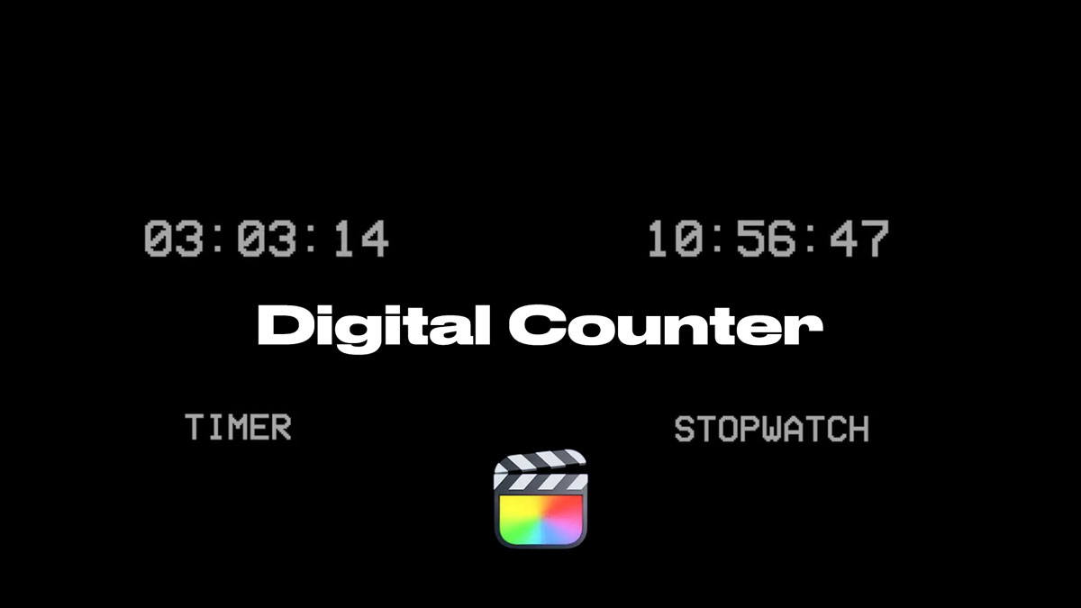 FCPX插件：创意实用进度分秒倒计时计时器 . sucaiwan.com
