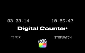 FCPX插件：创意实用进度分秒倒计时计时器