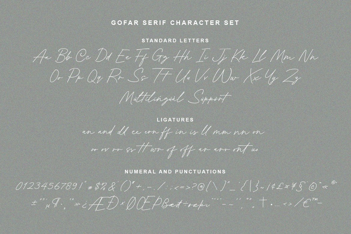 浪漫情绪风格优雅婚礼杂志logo设计衬线&手写签名英文字体包 Gofar | Font Duo 设计素材 第9张-素材湾丨精选海外优质设计素材资源 浪漫情绪风格优雅婚礼杂志logo设计衬线&手写签名英文字体包 Gofar | Font Duo 设计素材 sucaiwan.com