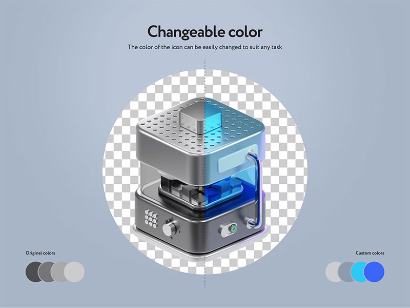 30个科技云存储3D图标，Blend PNG格式 图标素材 sucaiwan.com