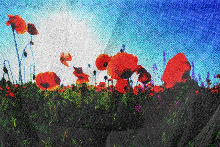 高质量复古褶皱纸张纹理老年杂志照片效果PSD模板 Aged Magazine Photo Effect 样机素材 sucaiwan.com