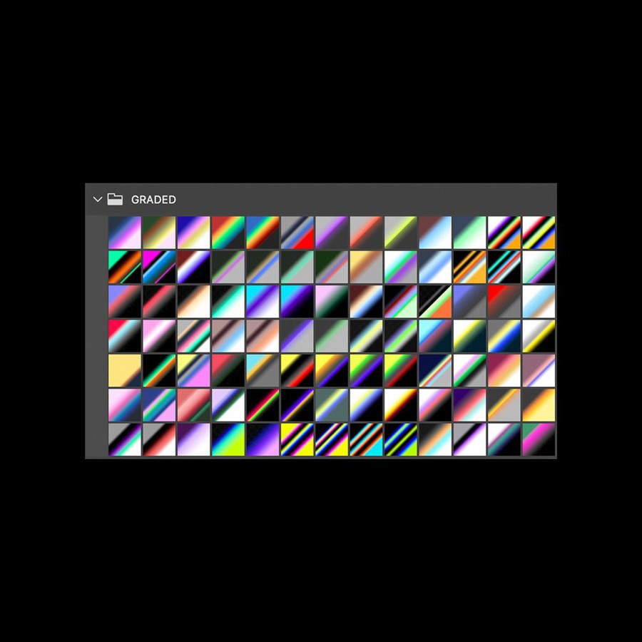 高质量酸性艺术小众独特抽象渐变PS贴图素材合辑 GRADED - 90 Gradient Maps . sucaiwan.com