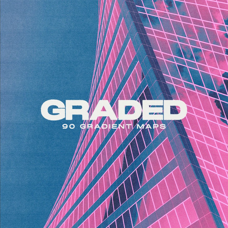 高质量酸性艺术小众独特抽象渐变PS贴图素材合辑 GRADED - 90 Gradient Maps . sucaiwan.com