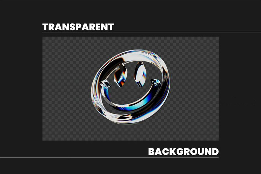 PS资源-3D立体镀珞镭射玻璃质感几何形状图形元素素材 图片素材 sucaiwan.com