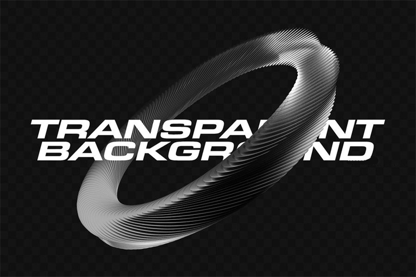 PS资源-3D镀铬金属几何圆圈形状PNG图形元素设计素材 图片素材 sucaiwan.com