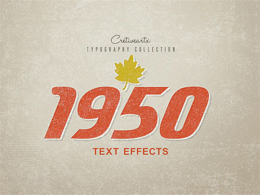 样机模版-复古风格3D文字标题字特效PS样机模版 样机素材 sucaiwan.com