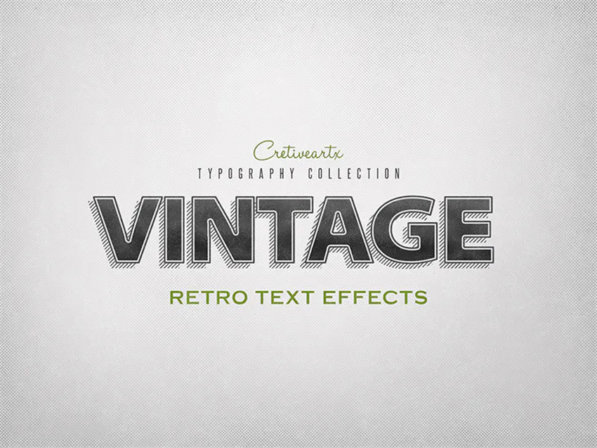 样机模版-复古风格3D文字标题字特效PS样机模版 样机素材 sucaiwan.com