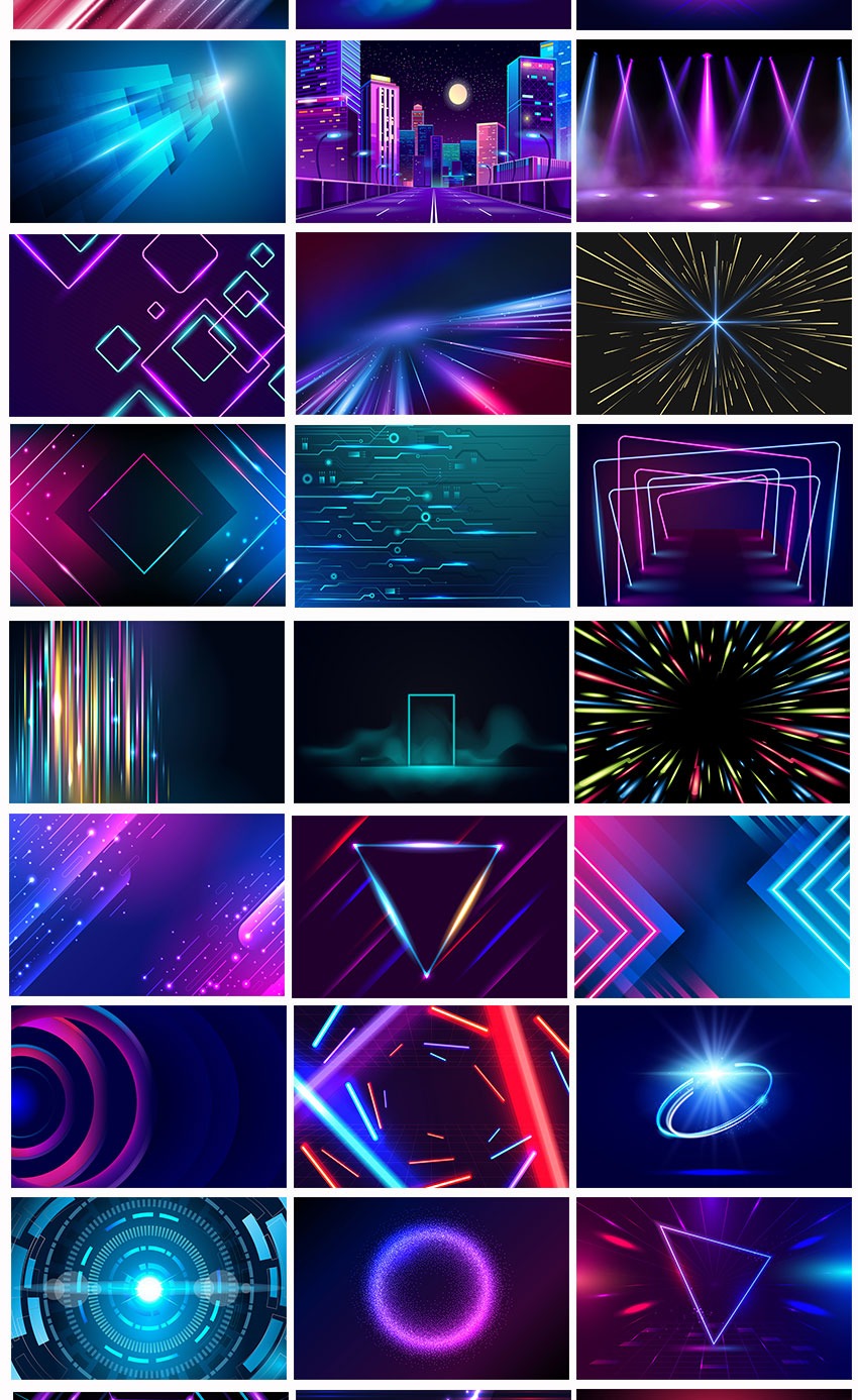 背景素材-500款抽象科技几何图形背景素材合集 图片素材 sucaiwan.com