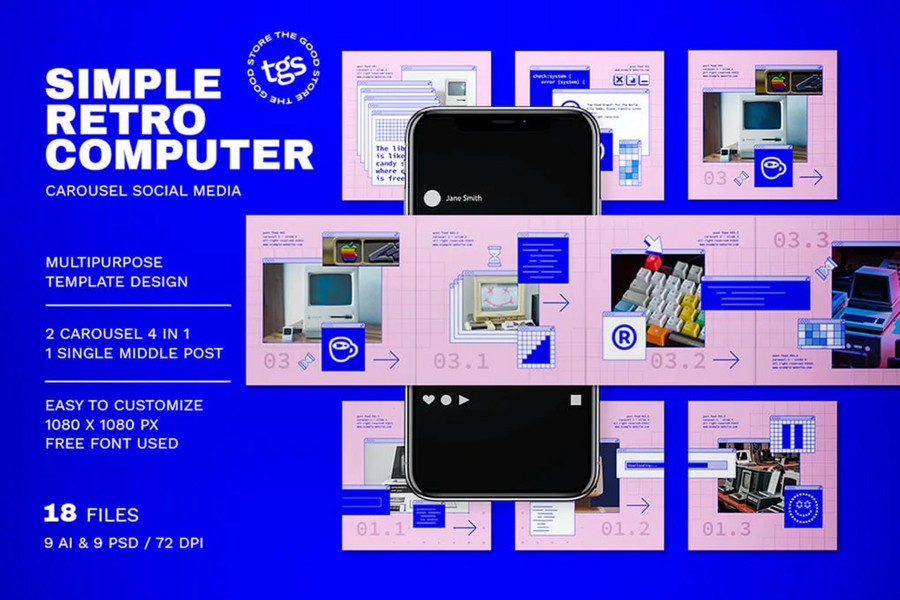 新潮复古windows窗口布局弹窗元素PSD模板 样机素材 sucaiwan.com