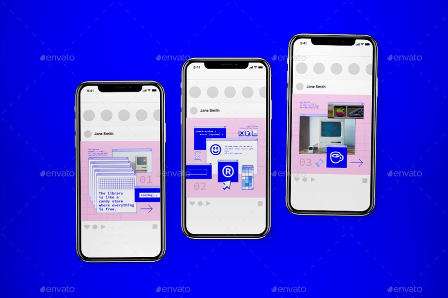 新潮复古windows窗口布局弹窗元素PSD模板 样机素材 sucaiwan.com