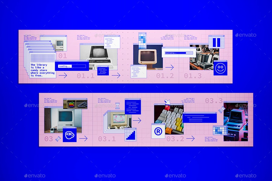 新潮复古windows窗口布局弹窗元素PSD模板 样机素材 sucaiwan.com