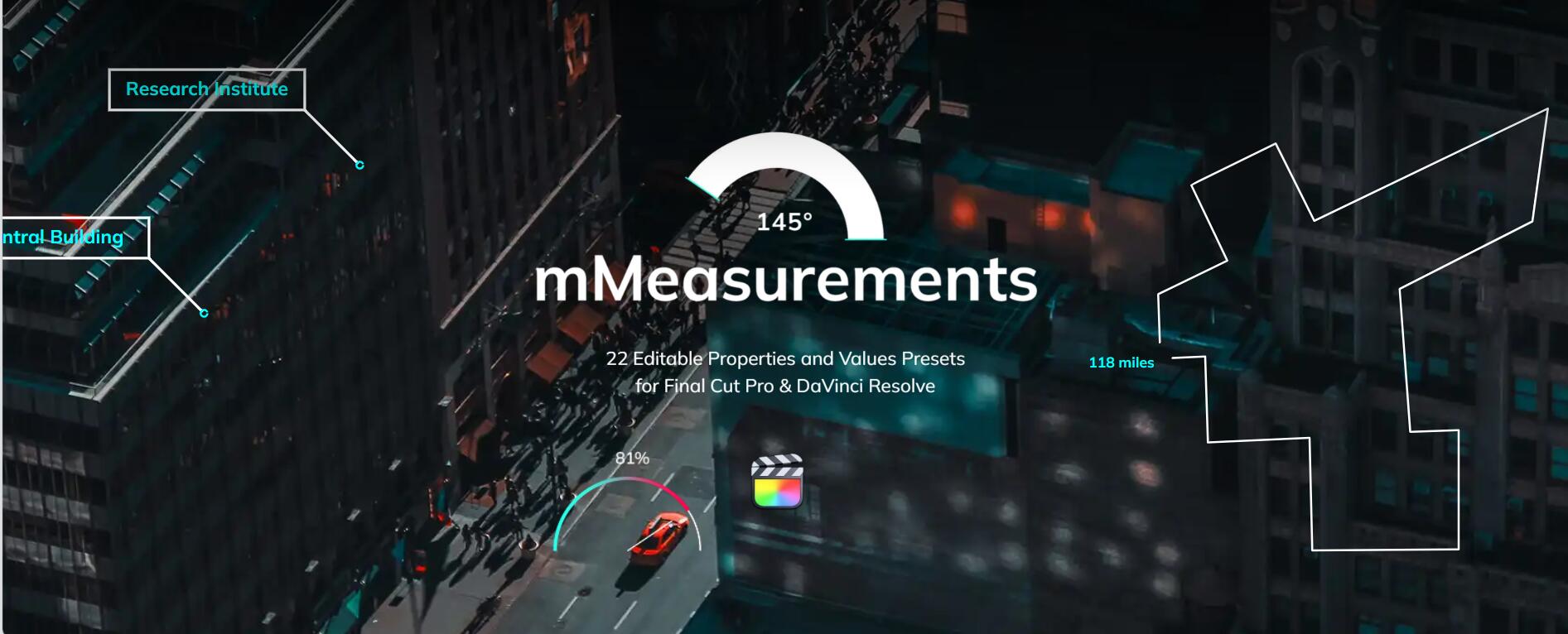 FCPX插件:22个极简主义人物物体运动可编辑测量数值显示信息标注动画预设 Motionvfx mMeasurements . 第2张-素材湾丨精选海外优质设计素材资源 FCPX插件:22个极简主义人物物体运动可编辑测量数值显示信息标注动画预设 Motionvfx mMeasurements . sucaiwan.com