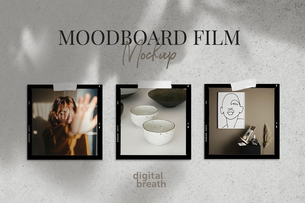 逼真情绪板电影帧模型场景PSD模板 Digital Breath templates Moodboard-film-mockup 样机素材 第1张-素材湾丨精选海外优质设计素材资源 逼真情绪板电影帧模型场景PSD模板 Digital Breath templates Moodboard-film-mockup 样机素材 sucaiwan.com