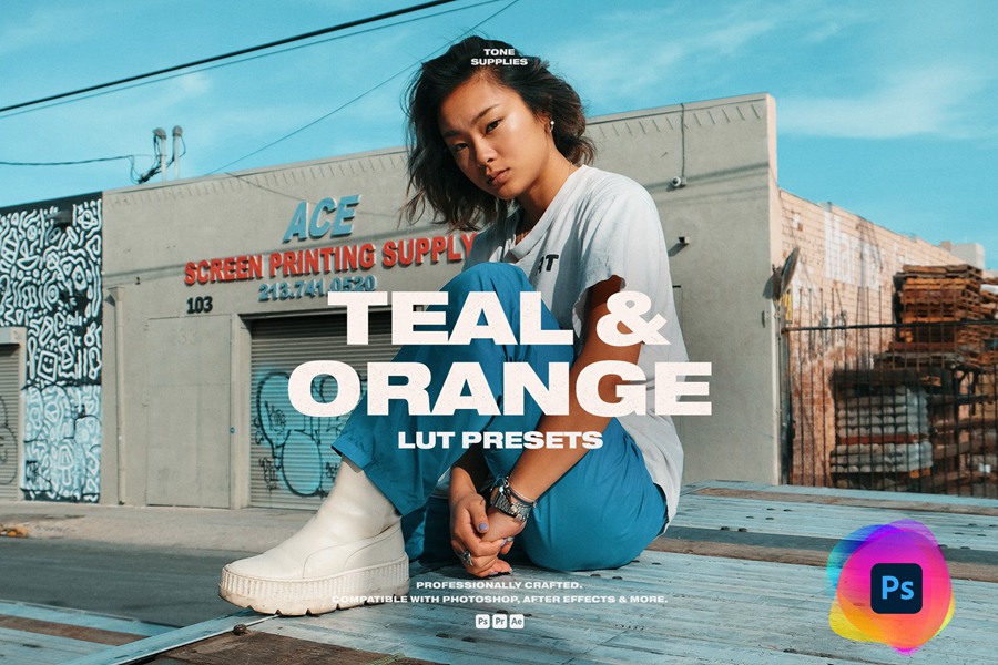 高雅风格蓝绿色艺术感调色LUT预设 TONE SUPPLIES 插件预设 sucaiwan.com