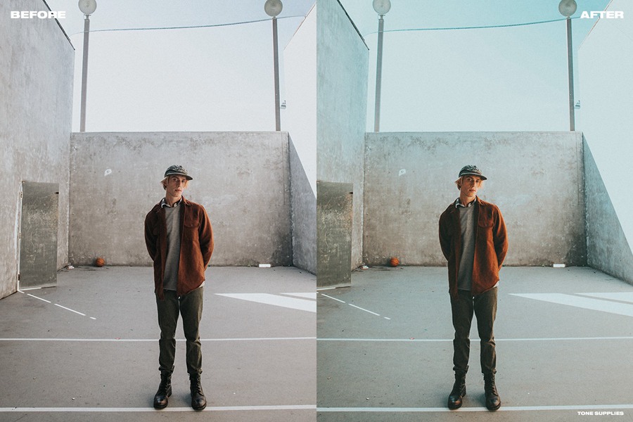 高雅风格蓝绿色艺术感调色LUT预设 TONE SUPPLIES 插件预设 sucaiwan.com