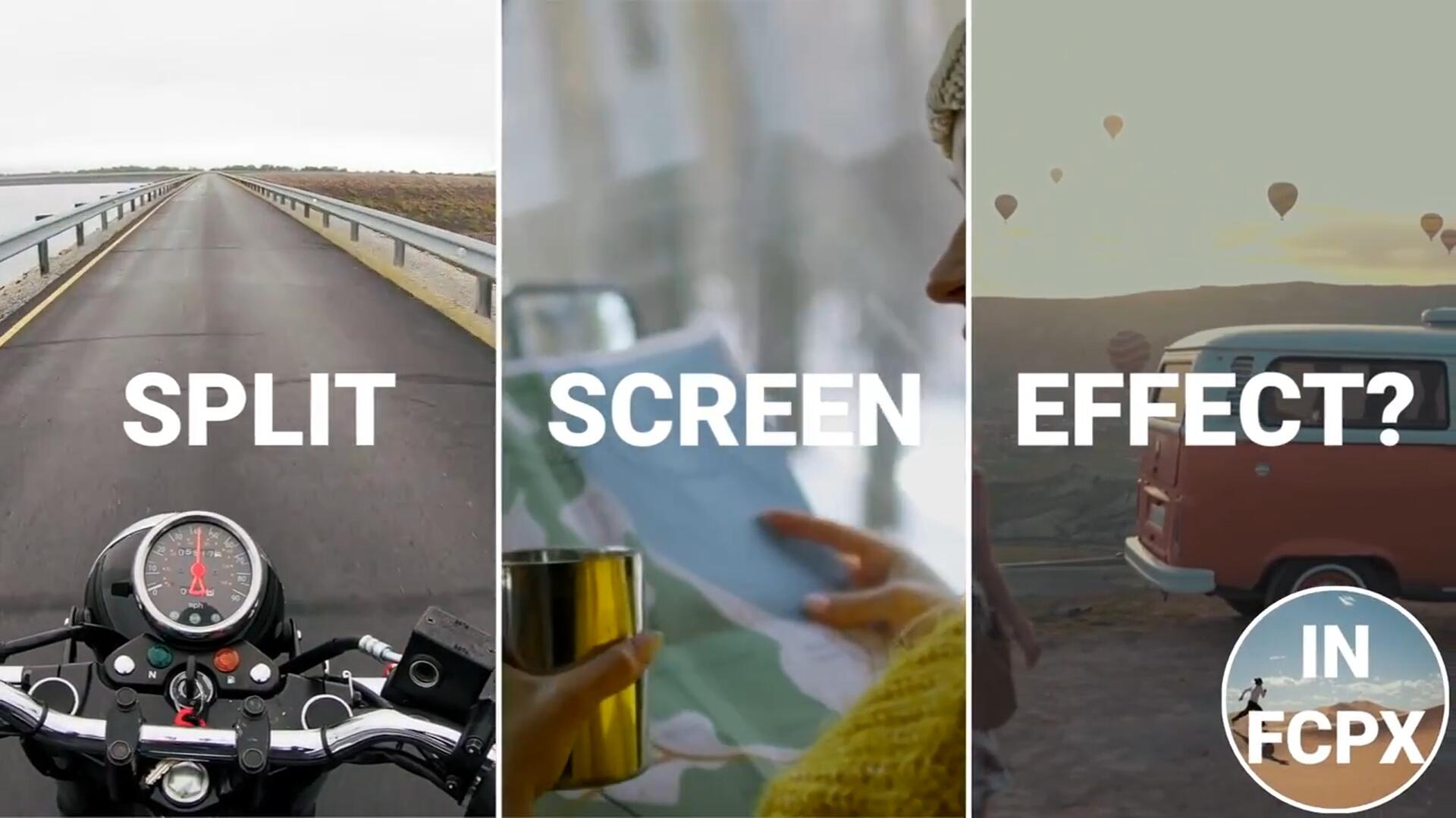 FCPX插件：35种动态视频划像智能分屏动画预设 Smart Split Screen . sucaiwan.com