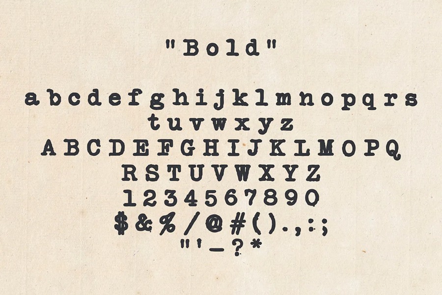 复古机器打印机油墨打印粗糙质感英文字体 Silk Remington font 设计素材 sucaiwan.com