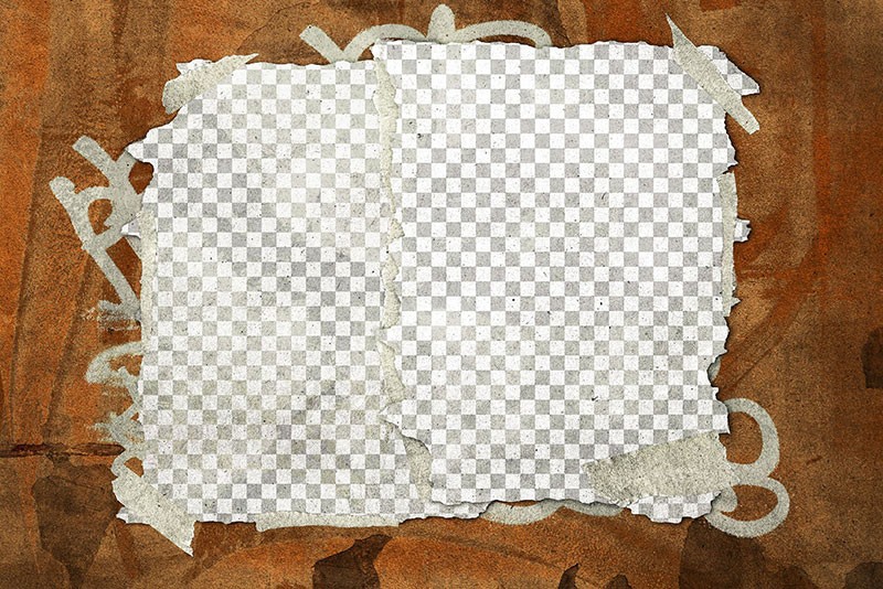 复古撕纸涂鸦做旧效果图层样式PSD 插件预设 sucaiwan.com