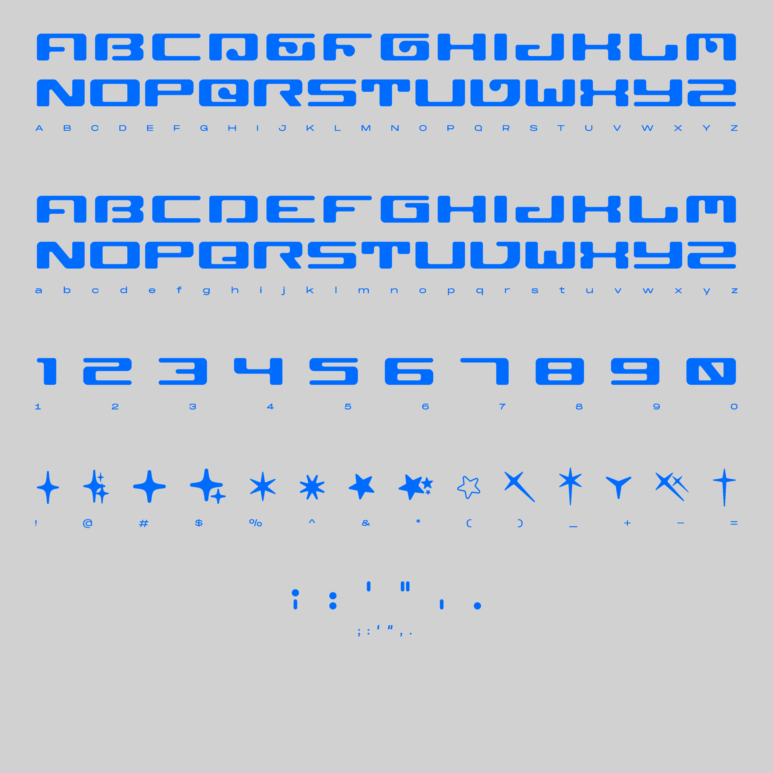 Hvnter 90年代复古Y2K灵感字体符号 HYPER SCRIPT TYPEFACE 设计素材 sucaiwan.com