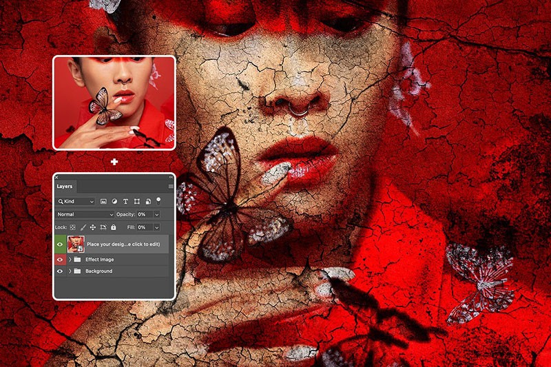 旧墙裂痕纹理效果PS图层样式 插件预设 sucaiwan.com