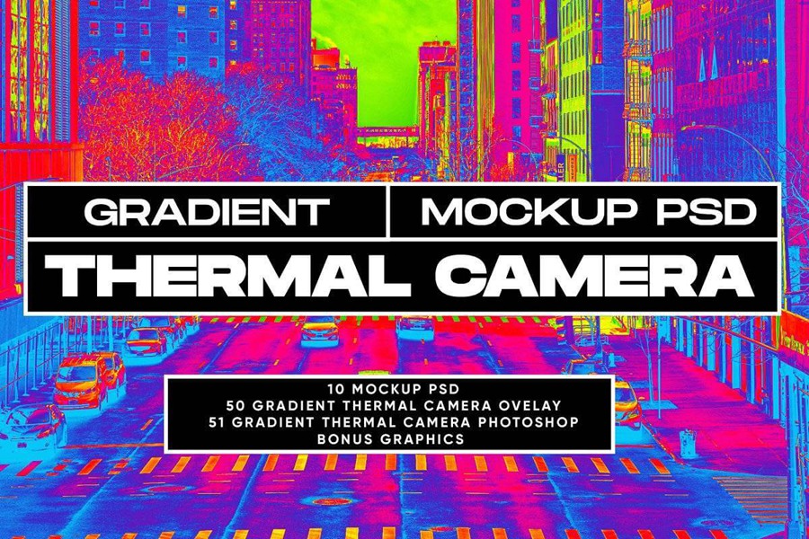 50个霓虹渐变梯度热像仪PSD样机模板 Thermal Camera 样机素材 第1张-素材湾丨精选海外优质设计素材资源 50个霓虹渐变梯度热像仪PSD样机模板 Thermal Camera 样机素材 sucaiwan.com