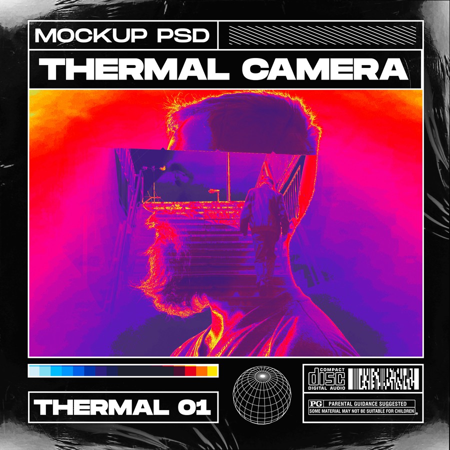 50个霓虹渐变梯度热像仪PSD样机模板 Thermal Camera 样机素材 第2张-素材湾丨精选海外优质设计素材资源 50个霓虹渐变梯度热像仪PSD样机模板 Thermal Camera 样机素材 sucaiwan.com