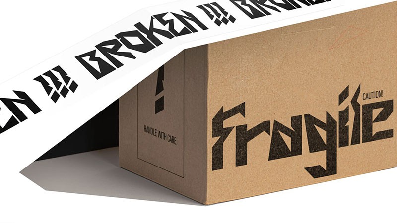 Broken破碎效果英文字体 设计素材 sucaiwan.com