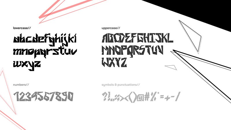 Broken破碎效果英文字体 设计素材 sucaiwan.com