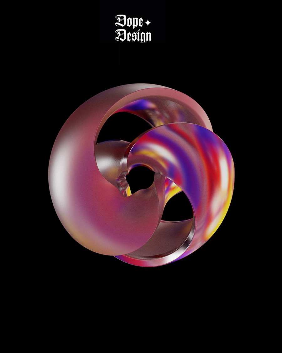 新潮酸性朋克机能科技全息镀铬金属3D立体图形PNG设计素材 图片素材 sucaiwan.com