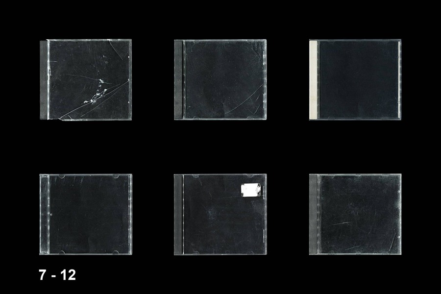 复古划痕做旧塑料音乐CD封面贴纸PSD样机包 Music CD Cover MOCKUP PACK 样机素材 sucaiwan.com