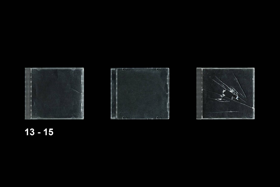 复古划痕做旧塑料音乐CD封面贴纸PSD样机包 Music CD Cover MOCKUP PACK 样机素材 sucaiwan.com