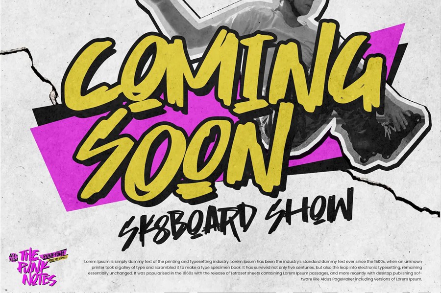 英文字体:20款未来复古酸性朋克风格服装印花图案海报设计图形字体素材 . 第4张-素材湾丨精选海外优质设计素材资源 英文字体:20款未来复古酸性朋克风格服装印花图案海报设计图形字体素材 . sucaiwan.com