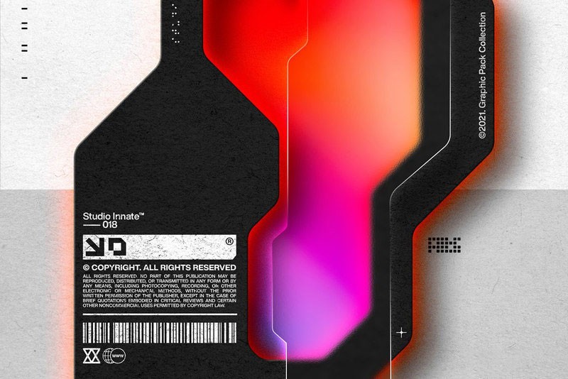 漂亮的玻璃拟态风格遮罩特效PS图层样式 插件预设 sucaiwan.com