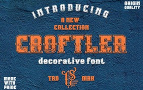 Croftler复古厚重英文字体