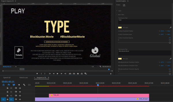 Yura Fresh 40个复古标题动画超级VHS胶片颗粒叠加包PR模板 插件预设 sucaiwan.com