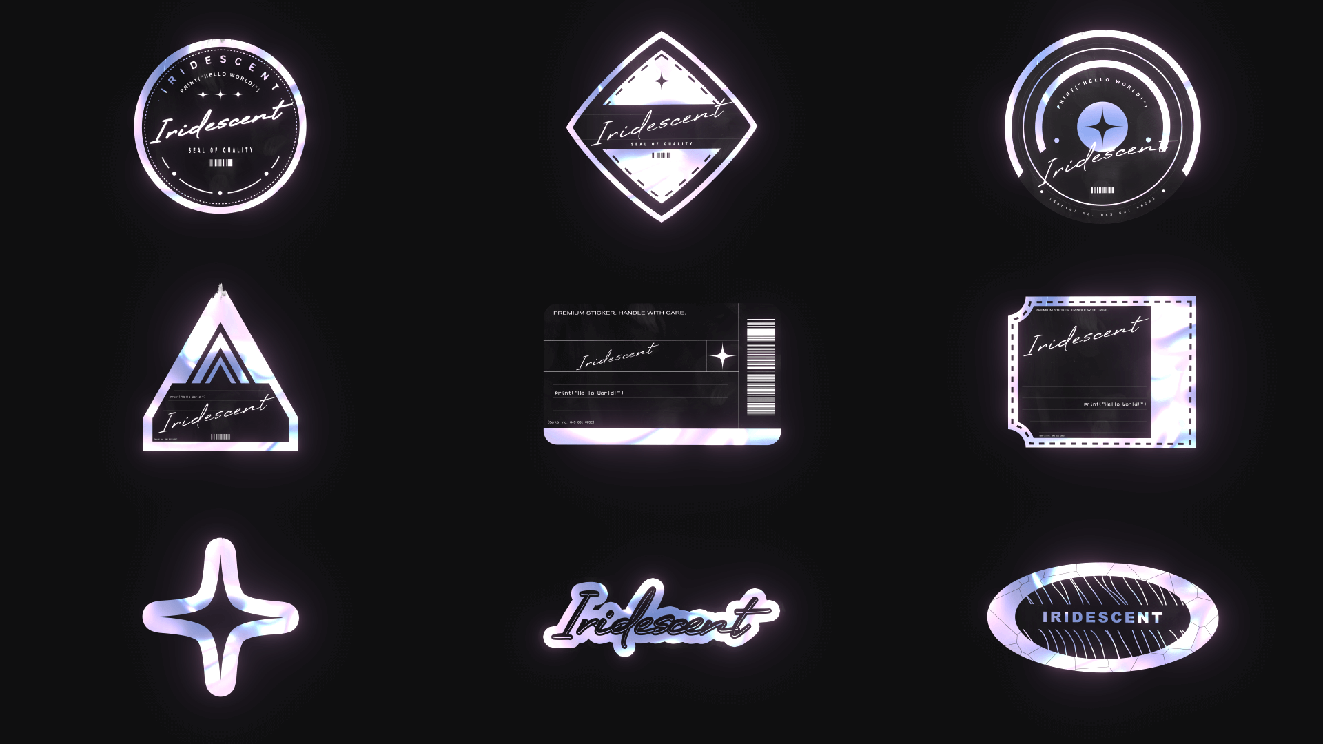 暗黑彩虹流体小部件贴纸警报场景栏目包装AE模板设计包+视频素材 影视音频 第5张-素材湾丨精选海外优质设计素材资源 暗黑彩虹流体小部件贴纸警报场景栏目包装AE模板设计包+视频素材 影视音频 sucaiwan.com