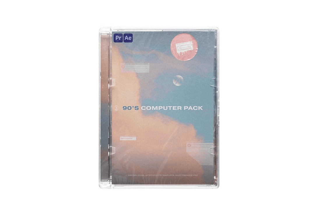 Video Milkshake 90年代复古对话框怀旧错误窗口图标播放窗口素材Pr模板 插件预设 sucaiwan.com