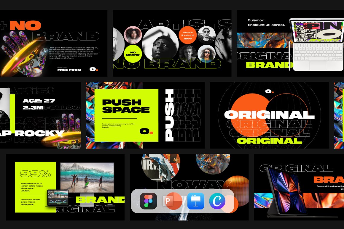 PPT模板:50页极简创意都市现代品牌VI设计展示演示文稿幻灯片PPT设计套装 NO BRAND - Creative Presentation v2 . 第1张-素材湾丨精选海外优质设计素材资源 PPT模板:50页极简创意都市现代品牌VI设计展示演示文稿幻灯片PPT设计套装 NO BRAND - Creative Presentation v2 . sucaiwan.com