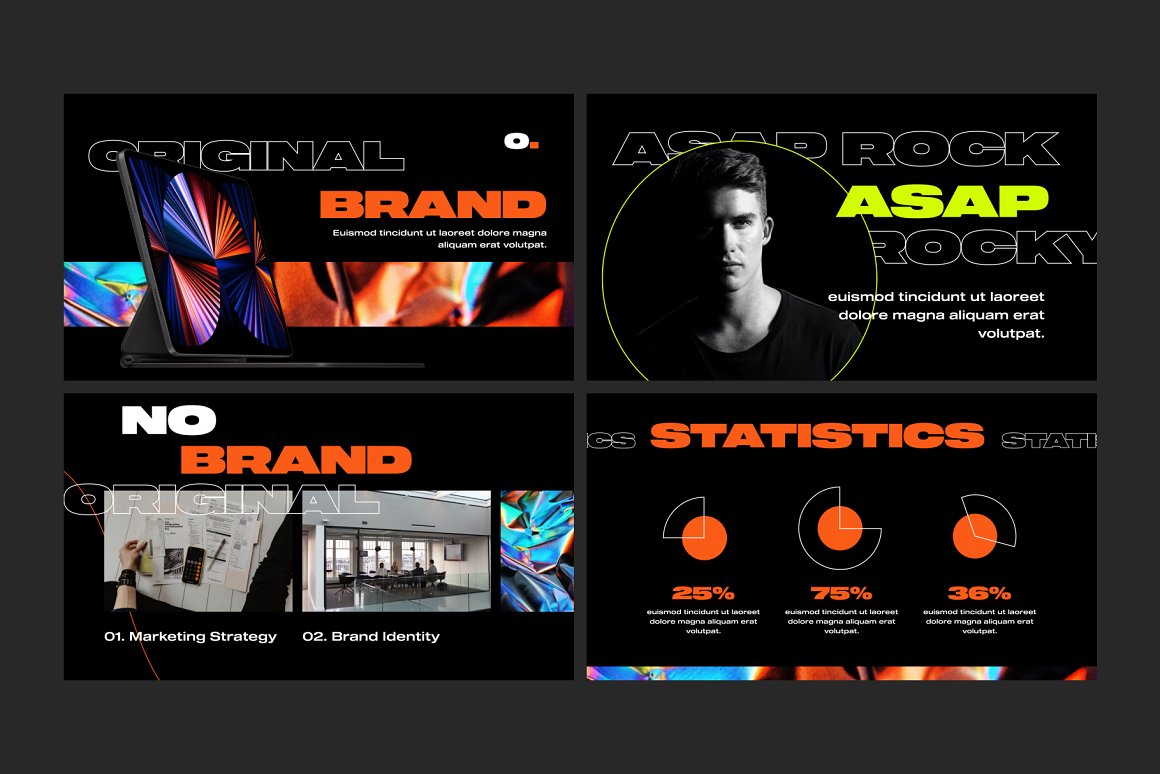 PPT模板:50页极简创意都市现代品牌VI设计展示演示文稿幻灯片PPT设计套装 NO BRAND - Creative Presentation v2 . 第9张-素材湾丨精选海外优质设计素材资源 PPT模板:50页极简创意都市现代品牌VI设计展示演示文稿幻灯片PPT设计套装 NO BRAND - Creative Presentation v2 . sucaiwan.com