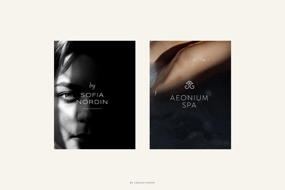 21个优雅轻奢艺术杂志海报标题品牌徽标Logo设计模板和名片集合 . 第7张-素材湾丨精选海外优质设计素材资源 21个优雅轻奢艺术杂志海报标题品牌徽标Logo设计模板和名片集合 . sucaiwan.com