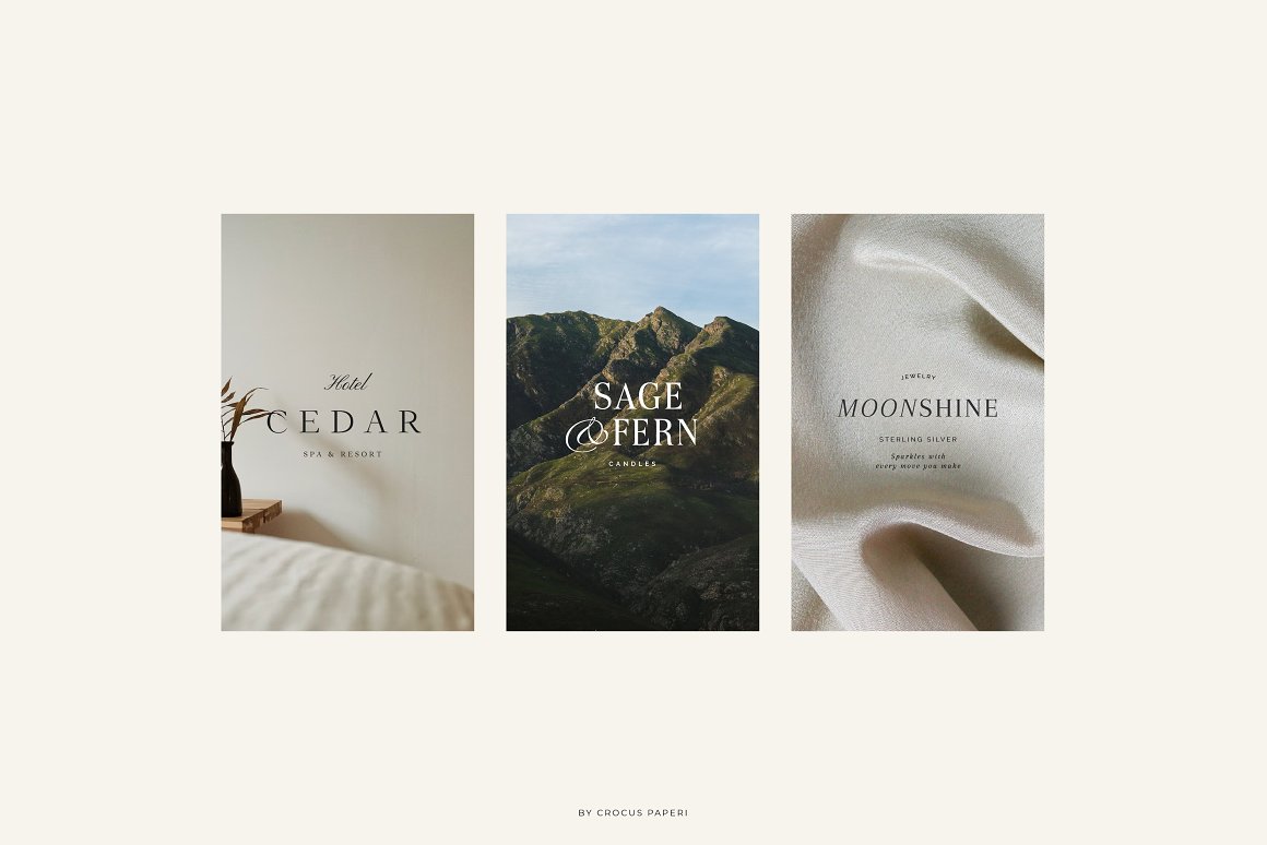 21个优雅轻奢艺术杂志海报标题品牌徽标Logo设计模板和名片集合 . 第9张-素材湾丨精选海外优质设计素材资源 21个优雅轻奢艺术杂志海报标题品牌徽标Logo设计模板和名片集合 . sucaiwan.com