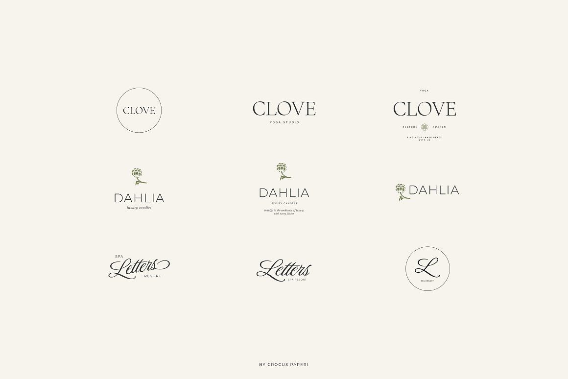 21个优雅轻奢艺术杂志海报标题品牌徽标Logo设计模板和名片集合 . 第11张-素材湾丨精选海外优质设计素材资源 21个优雅轻奢艺术杂志海报标题品牌徽标Logo设计模板和名片集合 . sucaiwan.com