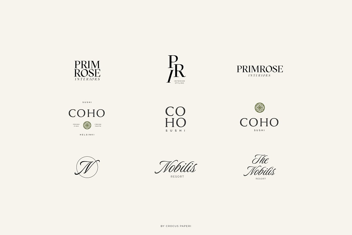 21个优雅轻奢艺术杂志海报标题品牌徽标Logo设计模板和名片集合 . 第12张-素材湾丨精选海外优质设计素材资源 21个优雅轻奢艺术杂志海报标题品牌徽标Logo设计模板和名片集合 . sucaiwan.com