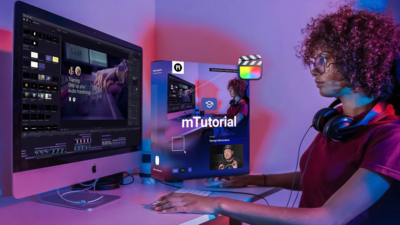 Motionvfx - mTutorial 100组教程课程制作文字讲解操作注释人物介绍字幕动画预设 插件预设 sucaiwan.com