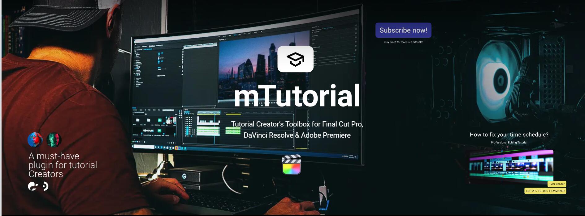 Motionvfx - mTutorial 100组教程课程制作文字讲解操作注释人物介绍字幕动画预设 插件预设 sucaiwan.com