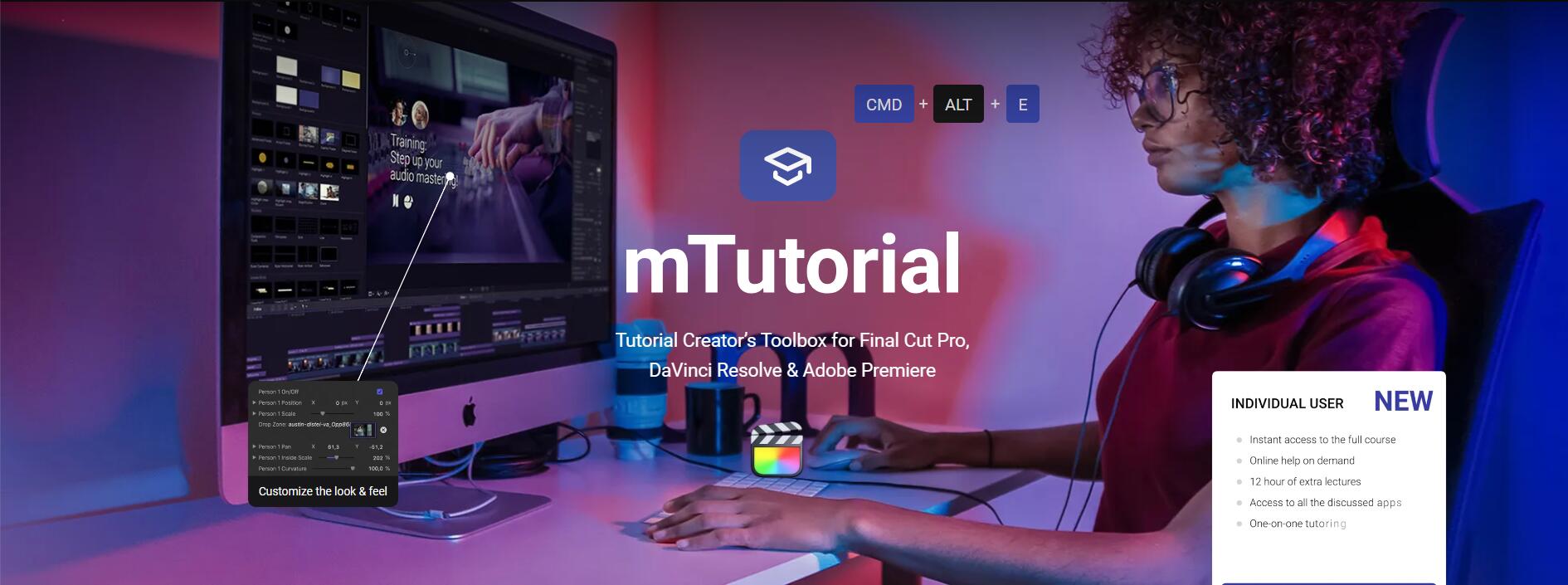 Motionvfx - mTutorial 100组教程课程制作文字讲解操作注释人物介绍字幕动画预设 插件预设 sucaiwan.com