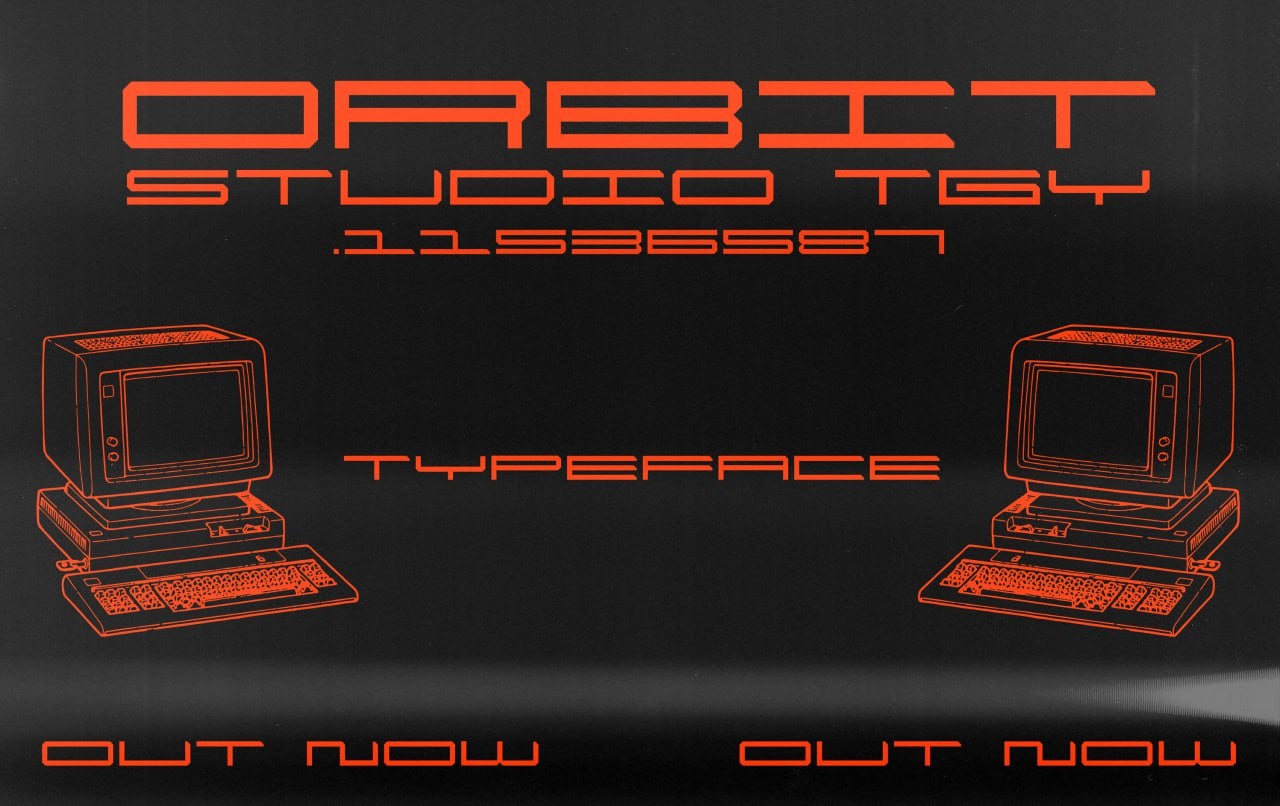 Orbit未来科幻英文字体 设计素材 sucaiwan.com